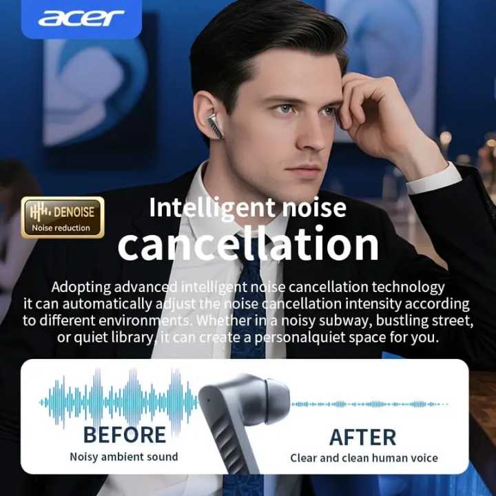 NEW%20Acer%20OHR503%20ANC%20Wireless%20TWS%20Earphone%20Bluetooth%205.4%20Active%20Noise%20Cancellation%20Headset%20ENC%20HD%20Call%20TWS%20Earbuds%20LED%20Display%20-%20Image%206