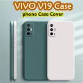 Original For VIVO V19 Silicone Full Cover Case Anti-fingerprint Phone Case Cover. 