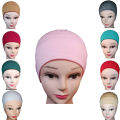 Tube bend inner cap for hijab eshaa store /black Meroon Red Skin Gray White Green Pink. 