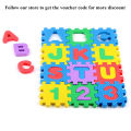 ABC Toy Block Mat Alphabets and Numbers Early Learning Toy Play Foam Puzzle Mat for Kids 36 Pieces 6cm x 6cm. 