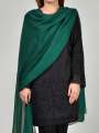 Bottle Green Dupatta Matching Crinkle Chiffon Dupattas For Girls Ladies Overlocked Dupattas-All Colors Available. 
