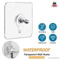 Strong Transparent Self Adhesive Screw Hook, Nail-Free Space Saving Poster Seamless Wall Hook Waterproof Durable Transparent Kitchen Bathroom,  Hanger Nails Screw Stickers Punch-Free Wall Hooks for Photos. 