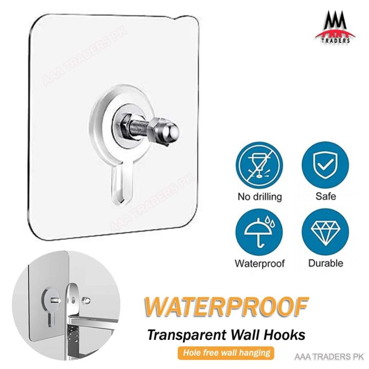 Strong%20Transparent%20Self%20Adhesive%20Screw%20Hook,%20Nail-Free%20Space%20Saving%20Poster%20Seamless%20Wall%20Hook%20Waterproof%20Durable%20Transparent%20Kitchen%20Bathroom,%20%20Hanger%20Nails%20Screw%20Stickers%20Punch-Free%20Wall%20Hooks%20for%20Photos%20-%20Image%202