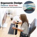 Gel Memory Foam Set Keyboard Wrist Rest Pad, Mouse Wrist Cushion Support for Office, Lightweight,Black. 