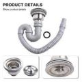 Sink waste single bowl kitchen pipe kit fitting complete. 