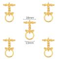 1Set/bag Copper OT Buckle Charm For DIY Necklace Bracelet Jewelry Making Accessories Handmade Supplies. 