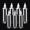 Transparent Sharp-mouth Bottle Plastic Squeezable Needle Bottles Color Paste Bottle Ink Glue Bottle. 