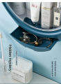 Wall-Mounted Storage Box Waterproof and Dustproof Bathroom Organizer Beauty Toiletry Kits Makeup Box. 