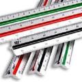 12” Triangular Architect Scale Ruler Architectural Scale INCHES - Ideal for Architects, Engineers, Draftsman and Students. 