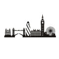 London Skyline Wall Sticker City Silhouette England London Scape Wall Decal Living Room Bedroom Office Home Wall Art Vinyl Mural. 