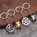 Car Wheel Rims Hub Car Metal Alloy Car Keychain Auto Key Ring Chain keyring Ornament keychain for keys . keychain for boys - keychain for kids - keychain for girls - keychain for bag - stationary - keychain for car. 