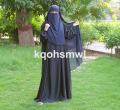 KK Hijab | zipper hijab double layer arabic hijab with niqab large size best fabric. 
