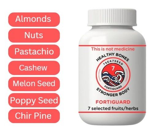 FORTIGUARD: Organic Seven Herbal Powder Capsules (1000mg each) 100% Natural Super Food