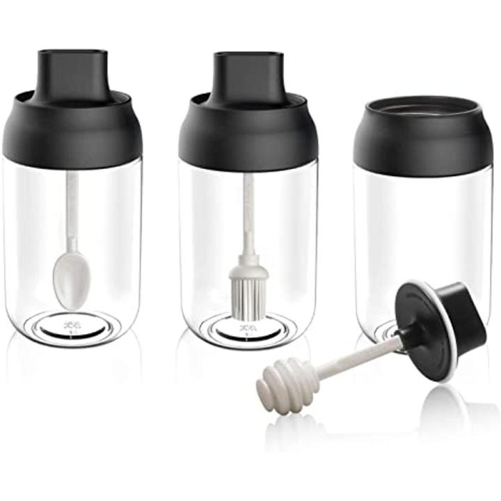 New Oil Bottle with Silicone Brush for Cooking BBQ Kitchen