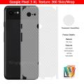 Google Pixel 3 XL Skin/Wrap 360 Protection Carbon fiber/ Matte/ Transparent/ Leather Back And Sides Included Camera Skin. 