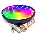 【ZOSR】4 Heat Pipes CPU Cooler RGB 120mm PWM 4 Pin PC Radiator quiet Intel LGA 2011 1700 1150 1151 1155 AMD AM3 CPU Cooling Fan. 