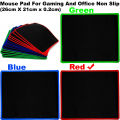 Mouse Pad For Gaming And Office Non Slip Rubber With Locking Edge Large (26cm X 21cm x 0.2cm). 