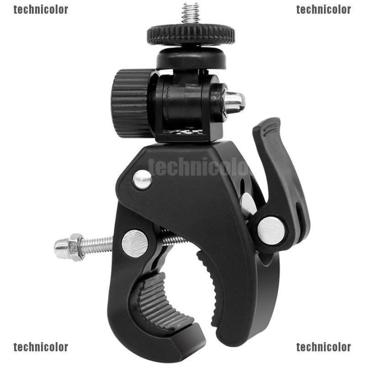 Quick Release Screw Clamp Bracket Bike Handlebar Mount 1/4 Tripod Camera