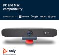 Poly Studio P15 Personal Video Bar (Plantronics + Polycom) - 4K Video Quality - Camera, Microphones & Speaker Solution with Premium Audio & Video - Certified for Zoom and Teams. 