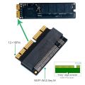 M.2 NGFF AHCI NVMe SSD Converter Adapter 12+16Pin for MacBook 2013-2017 M.2 NVME SSD Convert Adapter. 