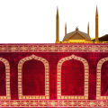 Velvet Prayer Mats, Prayer Rug & Prayer Carpet | Red Color Soft Masjid Carpet Saf Matt | Quilted Jai Namaz Dari Saff Chatai | Islamic Muslim Salah Mat | Muslim Pray Rug Namaz Sajadah Mat | Masjid Carpet Saaf. 