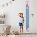 A Canvas Growth Chart for Kids -Unisex Kids Room Wall Decor Measuring Height Chart-Wall Tape with Height Chart for Kids Easy Install. 
