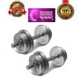 Dumbbell Chrome plates with Rod Fitness Home Gym Home Exercise Dumbell Rod. 