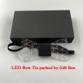 Colorful LED Acrylic Bow Tie Change 7 Lighting Colors Men Bow Tie Flashing LED Bow Tie Light Up Party Luminous Bow Tie A. 