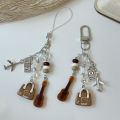 Violin Keychain Mobile Phone Pendant Airplane Charm Pendant Keyring Decoration Fullhouse. 