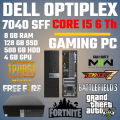 DELL OPTIPLEX 7040sff I5 6Th, 8GB DDR4 RAM, 128GB SSD, 500GB HDD, 4GB GAMING GRAPHIC CARD. 