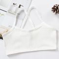 【Happier】Hot Sale Fashion Brafor Girls Breathable Cotton Ribbed Knit Girl Bra Gift Girl Bra Teen Crop Top Underwear Vest Puberty Sport Training Bras Streetwear Tube Top New. 