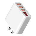 Vissko 3 USB 3.4A Fast Charging Adapter/Smart Voltage Digital Display Monitoring Charging Plug/Mobile Phone Charger-US Plug. 