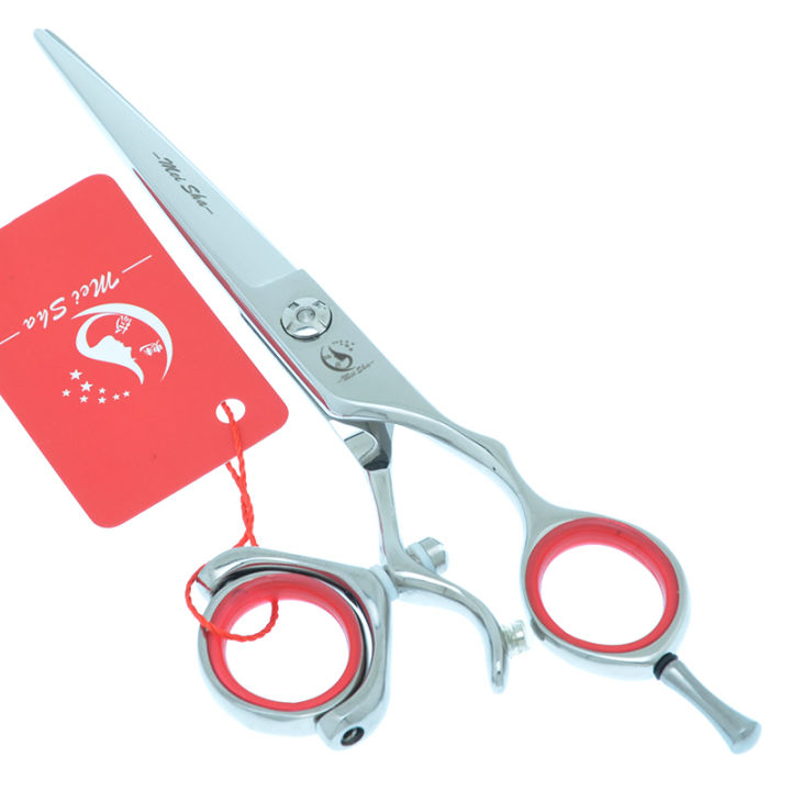stainless steel swivel Thumb 360 rotatable ring Hair Scissors Professional Barber Hairdressing Cutting Shears specialy for saloons