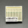10pcs/pack Extra Long Dental Diamond Burs 25mm FG Dia-burs 1.6mm Shank for High Speed Handpiece Burs Dentist Tools. 