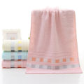 Factory wholesale plain color square cotton towel thickened gift supermarket labor insurance return gift special supermarket promotion LOGO. 