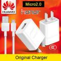 Original HUAWEI Home Travel Quick Charge For Huwawei Smart Phone With Micro2.0 USB Cable. 