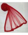 GREEN COLORED NET DUPATTA WITH FOUR SIDED COTTON LACE AND SAME COLORED BEADS /NET CHUNNI / (COLORS AVAILABLE ) LIGHT WEIGHT NARROW NET STOLE FOR GIRLS AND WOMEN / RED SKIN SEA GREEN ROYAL BLUE AND OTHER COLORS AVAILABLE / FULL SIZE NET DUPATTA. 
