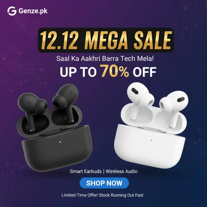 Pro 2 Buzzer Magnetic Wireless Earbuds — With Magnetic Charging Case ...