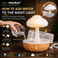 MAZ PREMIUM Cloud Rain Humidifier with 7 Color LED Lights – USB Essential Oil Aroma Diffuser, Rain Cloud Night Light, Waterfall Mist Air Humidifier for Bedroom, Office & Home Decor. 