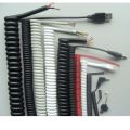 PU spring wire elastic wire 2-core spiral coiled wire 23456789 core TPE telescopic DCAC power connection cable. 
