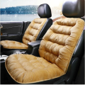 Universal Front Car Seat Cushion with Straps – Soft Velvet Fabric for Extra Comfort (21 x 43 Inches). 