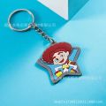 Disney Pixar Cars Lightning McQueen Mater Jackson Glass Cabochon Keychain Bag Car Key Chain Ring Holder Charms Keychains Gift. 