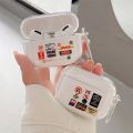 Clear Retro Label DHL Case For Airpods Pro 1 2 Charging Box Personality Label Soft Silicone Earphone Cover For Airpods Pro Coque. 