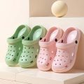 2023 Women's Slippers New Waterproof Summer Outdoor Beach Shoes Big Toe Holey Shoes For Women Men Croc Sandals Wrapped Slippers. 