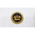 Crown Circle Metal Logo For Motor Bike And Car in Black Color. 
