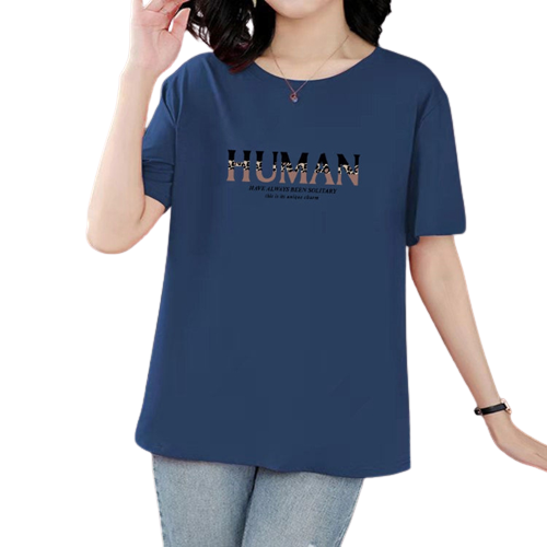 Thin%20short-sleeved%20t-shirt%20women's%20summer%202022%20summer%20new%20plus%20size%20fat%20sister%20imitation%20cotton%20loose%20top%20ladies%20k%20-%20Image%206