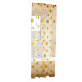 1Pc Sunflower Print Breathable Translucent Tulle Curtain Home Balcony Decor. 