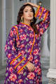 Tzk-38- Safwa Tulip Khaddar Collection Vol-3 Digital Print 2 Piece Unstitched Suit For Women / Unstitched Fabric For Women. 
