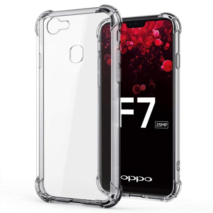 OPPO F7 Back Cover Transparent Soft Silicone Crystal Clear Case For OPPO F7