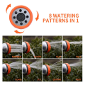 Garden Hose Nozzle,8 Patterns Hose Sprayer High Pressure, Dog Wash, with Soap Dispenser. 